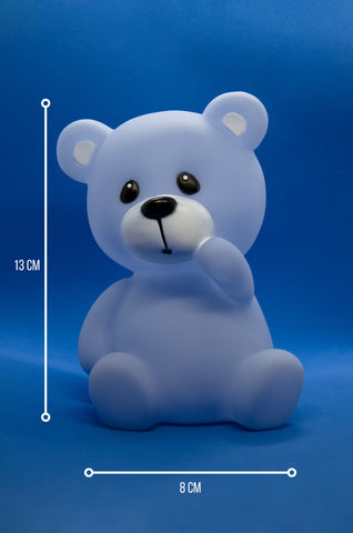 teddy licht blau teddy nachtlicht geschenkidee personalisiert kinder 