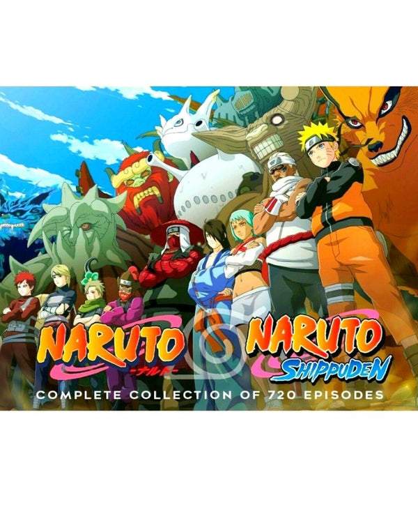 Naruto Shippuden Episodes 243 - 295 English Dubbed / Japanese Seasons 12-13  DVD