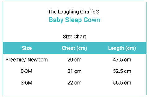 Laughing Giraffe® Size Charts – RQC Supply Ltd