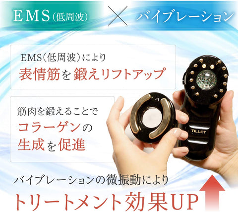ティレット EMS低周波美顔器 ホワイト