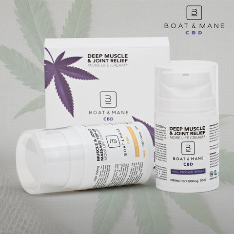 boat and mane more life 3000mg cbd creams superfood