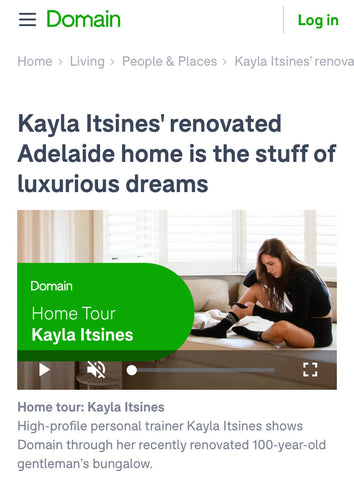 Kayla Itsine's rennovated Adelaide home - featuring Zenn Design custom beds