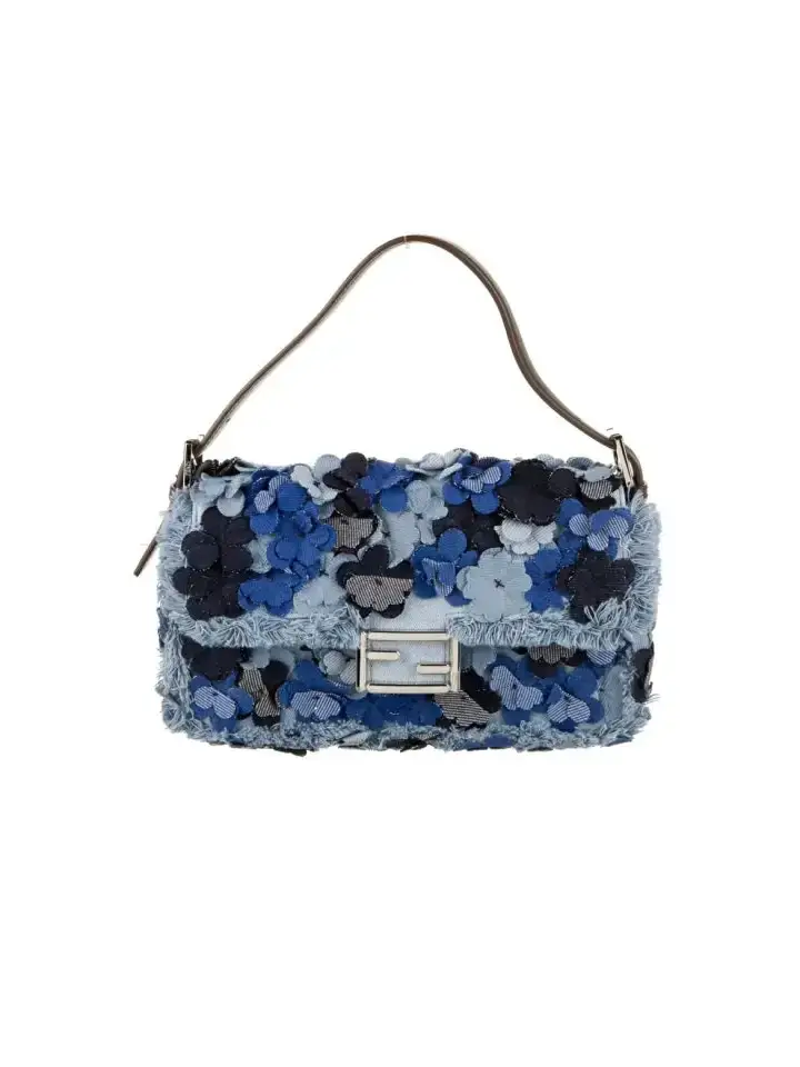 Fendi Fiori Denim Baguette bag - Comptoir Vintage