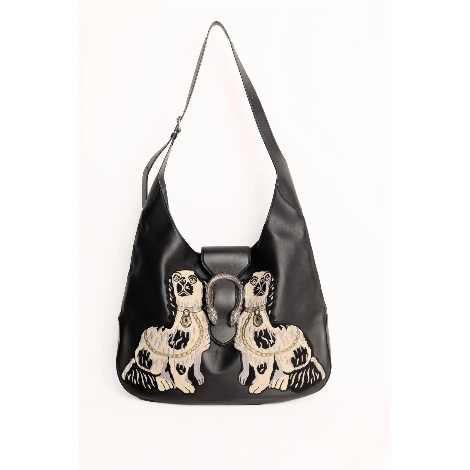 Image of GUCCI Dog Embroidered Extra Large Dionysus Hobo