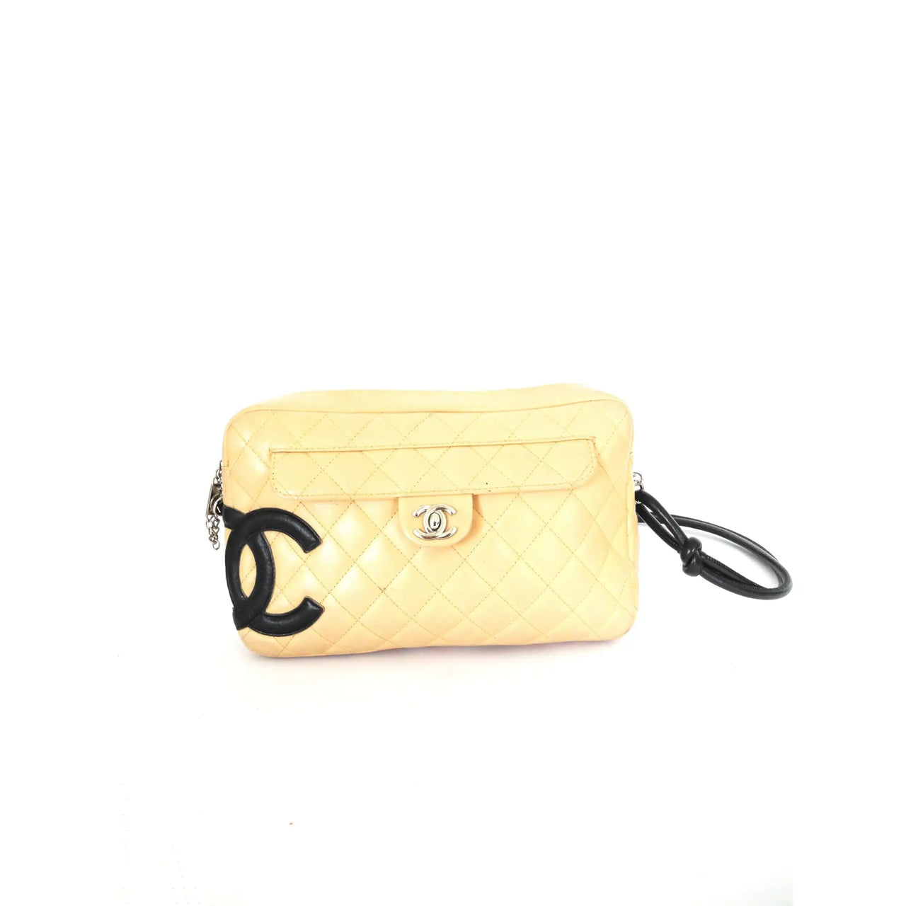 Chanel Cambon Bowler Bag Quilted Leather Medium Neutral  eBay