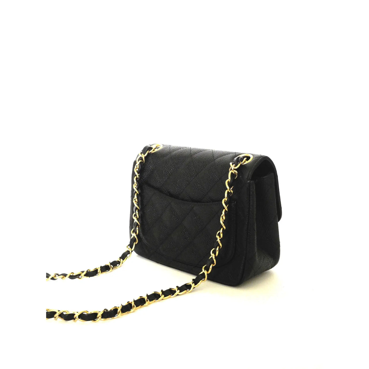 Chanel Timeless Classic 255 Large Jumbo Double Flap Bag in Black Caviar  with Gold Hardware