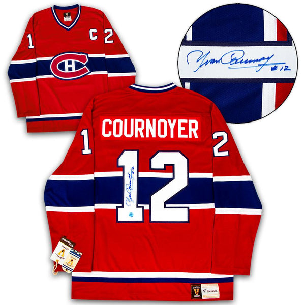 Yvan Cournoyer Autographed White Montreal Canadiens Jersey at 's  Sports Collectibles Store