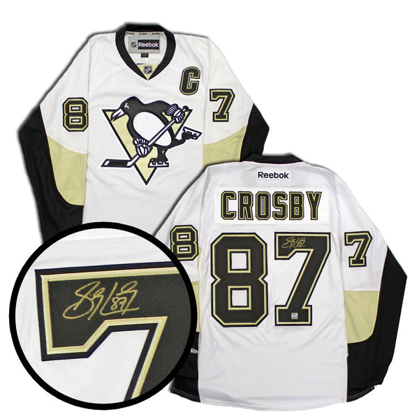 Pittsburgh Penguins Sidney Crosby Signed Yellow Jersey