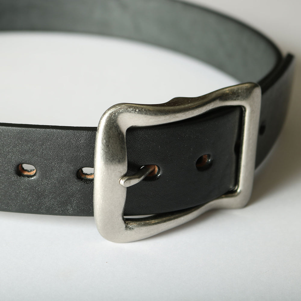BARNS SQUARE BUCKLE BELT 【栃木レザー】 – BARNS OUTFITTERS 