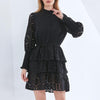 Elegant Hollowed-out Lace Dress