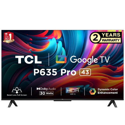 TV TCL 43 Pulgadas 109 cm 43P635 4K-UHD LED Smart TV Goog