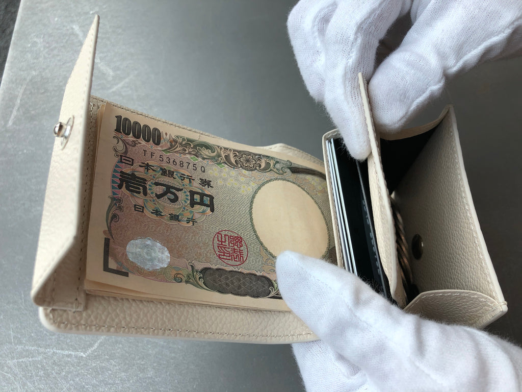 ヒマラヤクロコダイル革の二つ折りミニ財布 コインケース