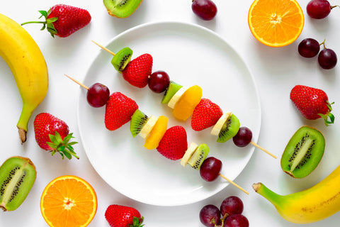 Brochetas de frutas