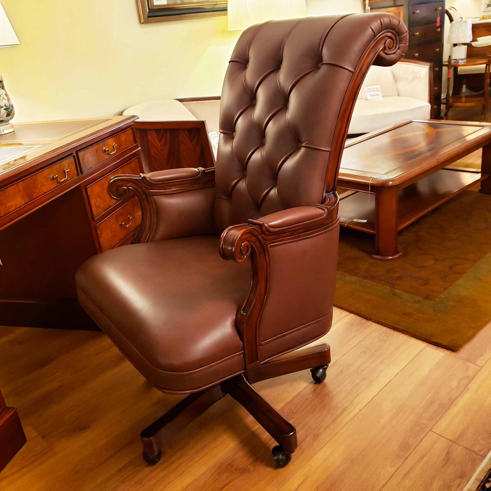 tufted executive office chair