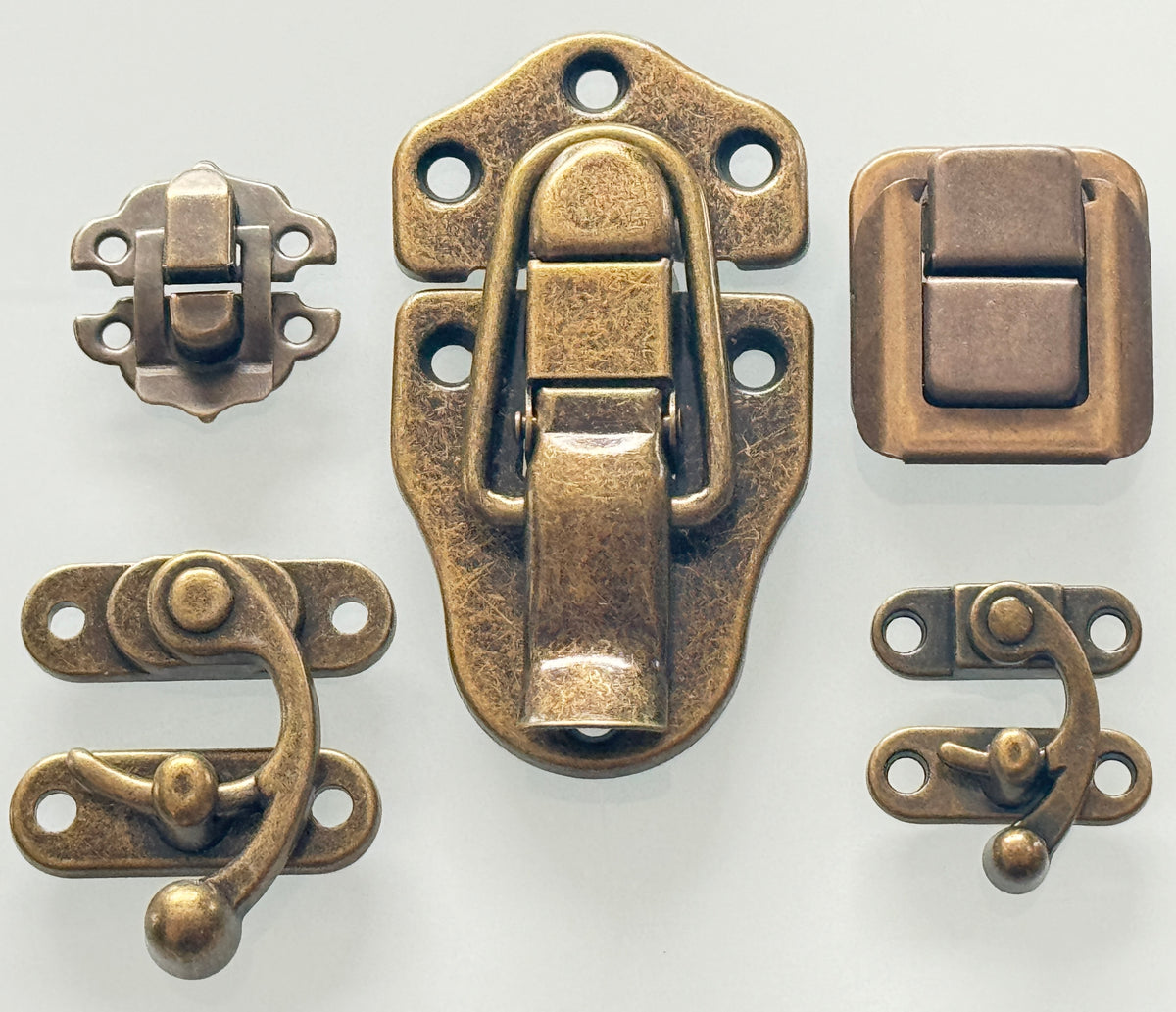 Antique Brass Latches & Catches Small Box Hardware