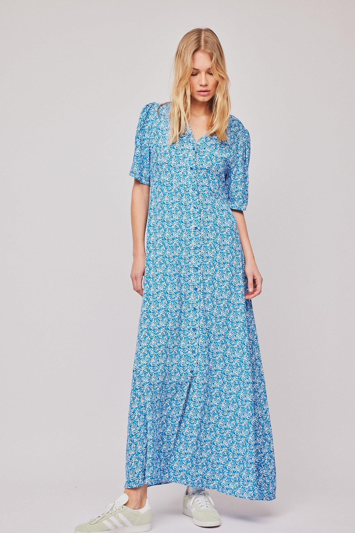 Ellen Long Dress - Blue Shades – Once Untold