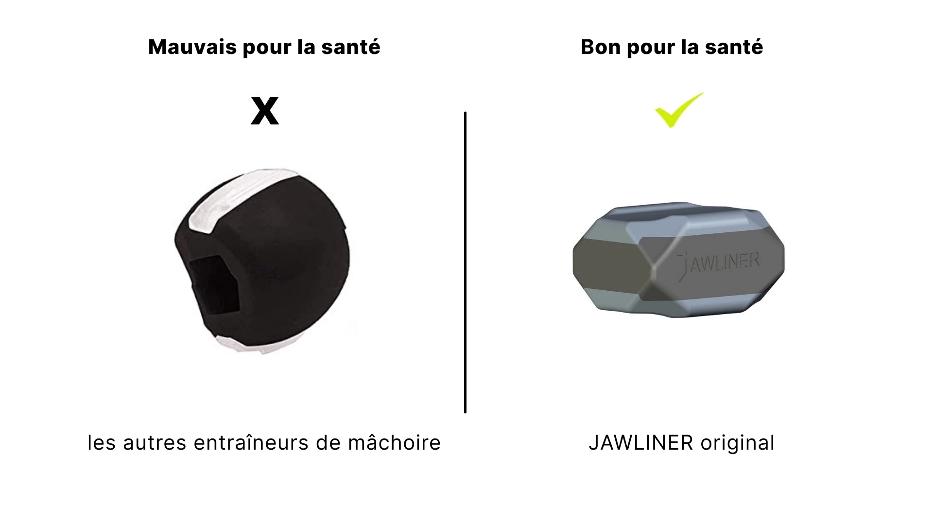 Pourquoi le JAWLINER® original n'est pas dangereux pour la santé – Jawliner  France