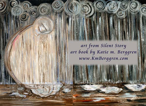 artwork sadness, emotional artwork, sad art, crying art, ghosted by a friend, art book by Katie m. Berggren