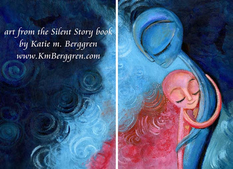 kickstarter emotional art book, silent story, katie berggren, a silent book, book without words, picture book, art picture book, art photo book, paintings of emotions, ghosted by a friend, friendship breakup