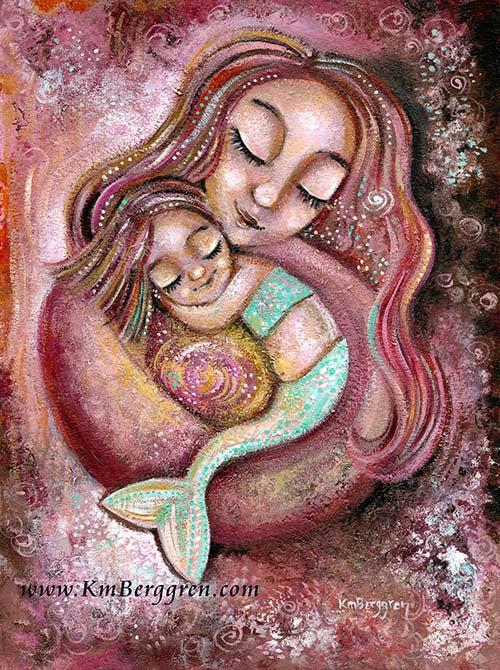 mother and baby art