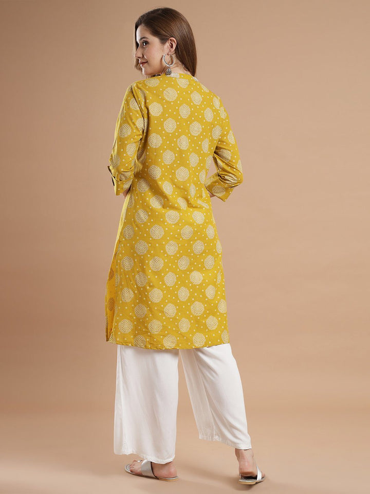 Women Yellow kurta Kurti Rangdeep-Fashions 