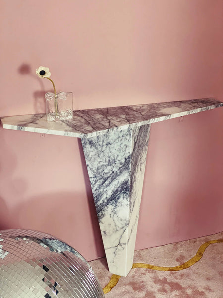 The Allegra marble console table