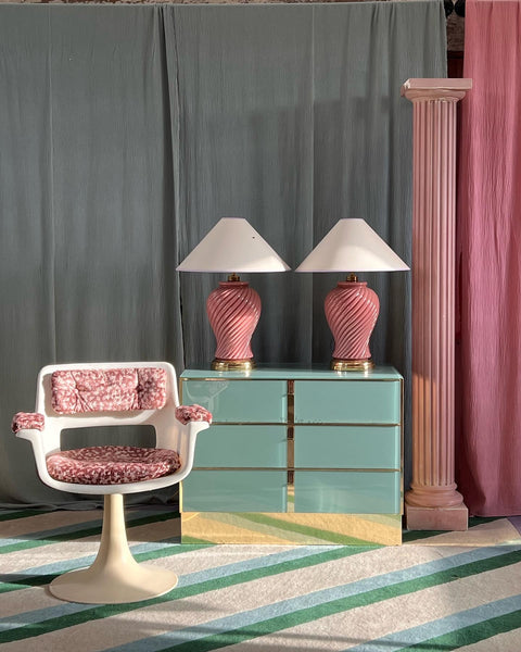 pastel vintage interiors