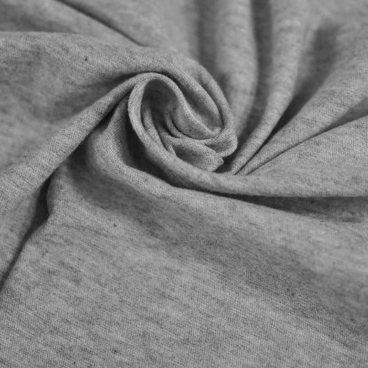 100% Organic Cotton Single Jersey - Grey Melange (2SP029