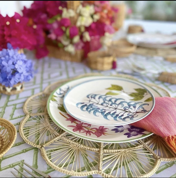 Easter Table Setting with handmade placemat