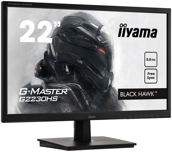 IIyama 24.5 G-Master Black Hawk Monitor with Speakers (VGA/HDMI/DP