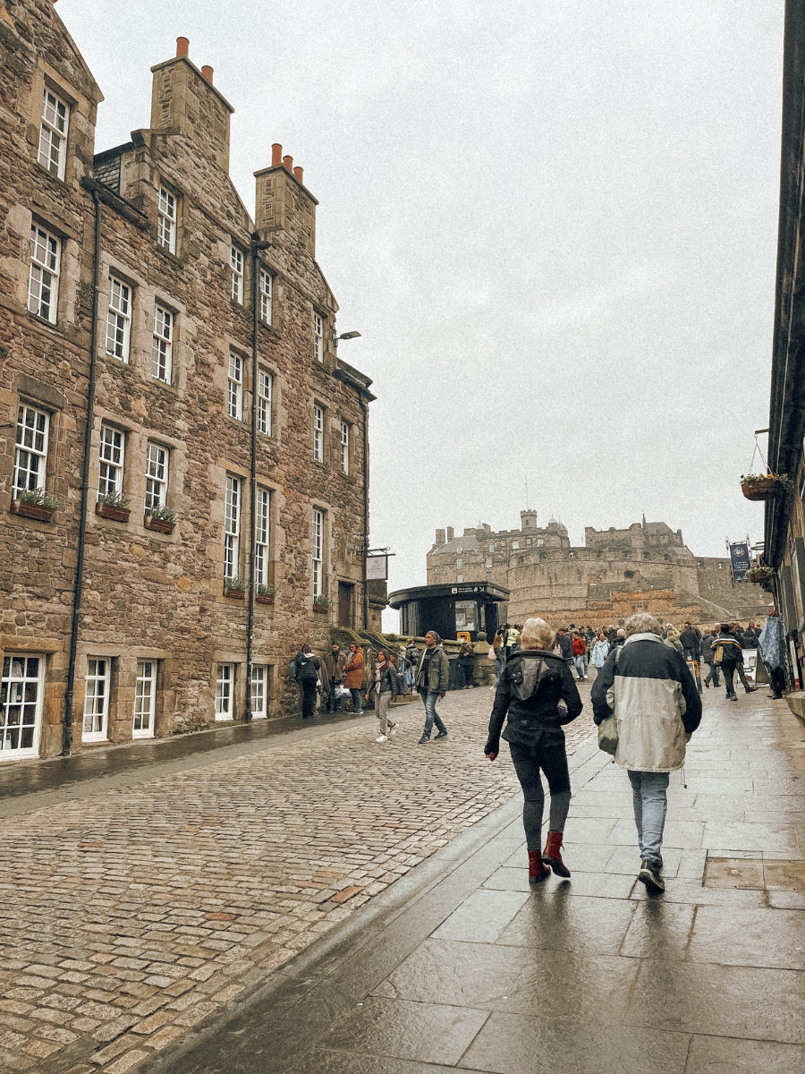 The Royal Mile of Edinburgh, Scotland leading up to Edinburgh Castle