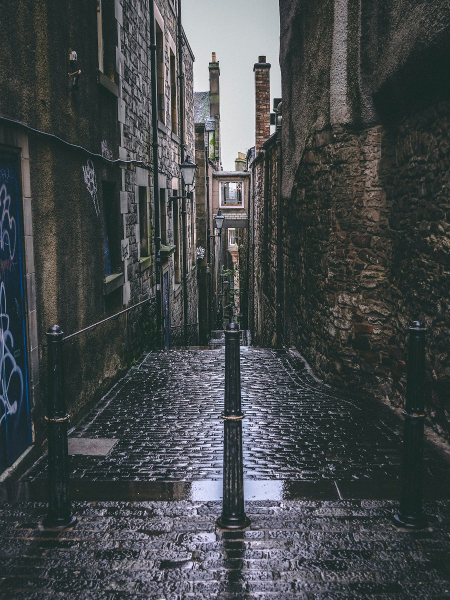 Street in Edinburgh, Scotland; photo by Dean Brierley via Unsplash