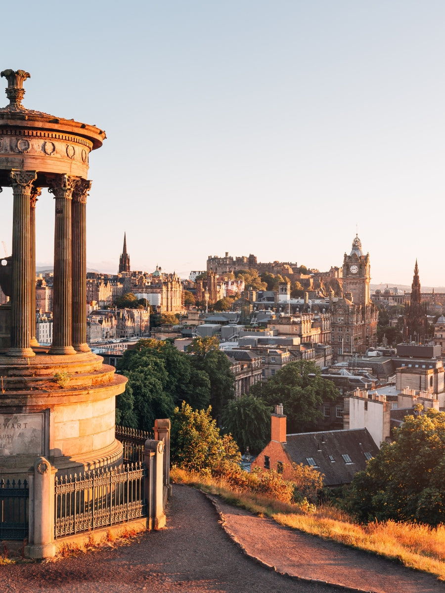 View of Edinburgh, Scotland from Calton Hill. Photo by Connor Mollison via Unsplash