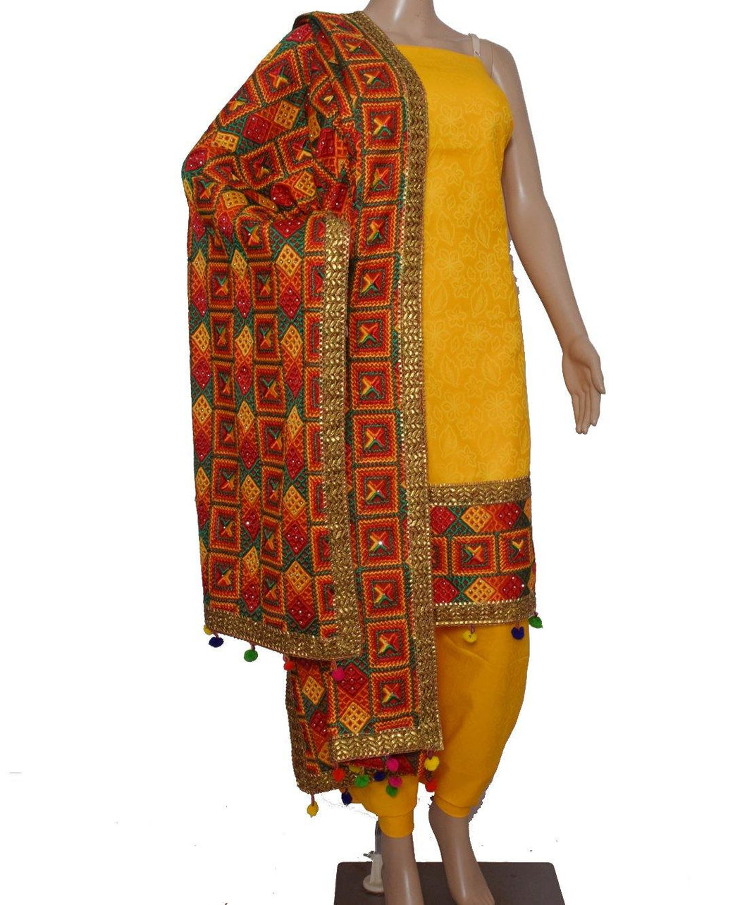 yellow phulkari