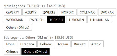 Goblintechkeys turkish keyboard layout custom keycaps custom keyboard 
