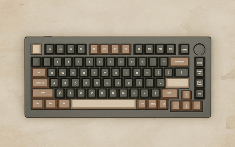 Monsgeek M1W 75% Coffee Mechanical Keyboard