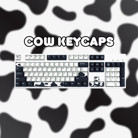 cute keycaps custom keycaps anime keycaps teddy bear keycaps cow keycaps