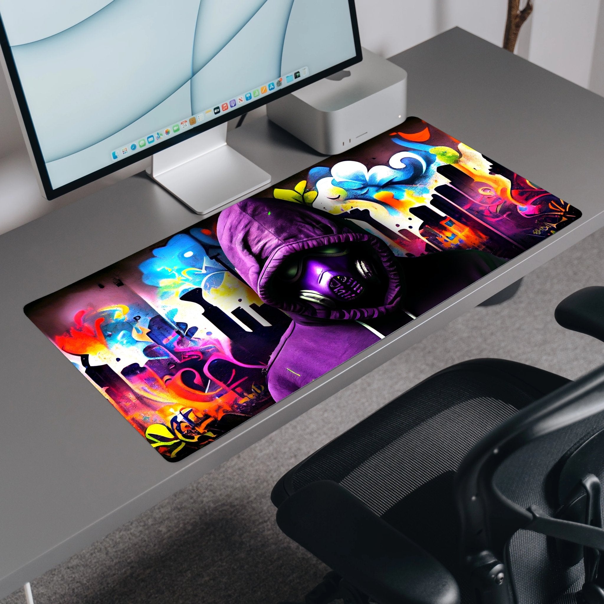 Graffiti Guy Desk Mat | Mouse Pad | Gaming & Office Desk Mat ...