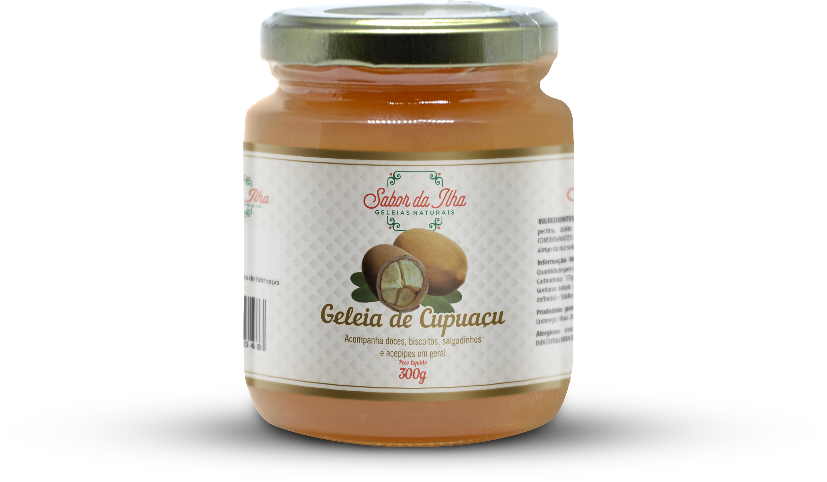 Geleia de Morango, Tâmara e Chia 150g - Sem Adição de Açúcar