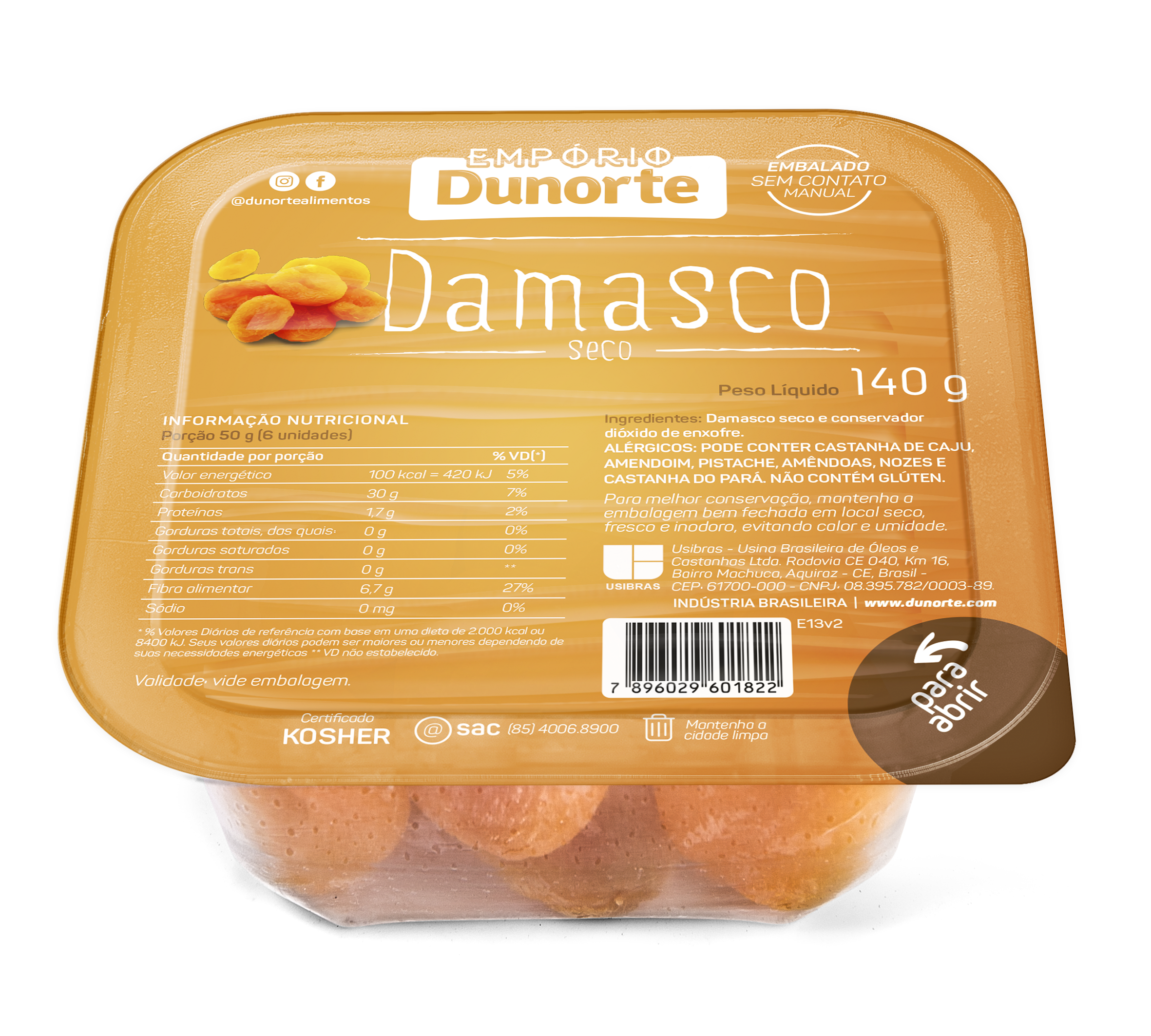 Damasco Seco 500g Uniagro – Atacadão Toda Hora