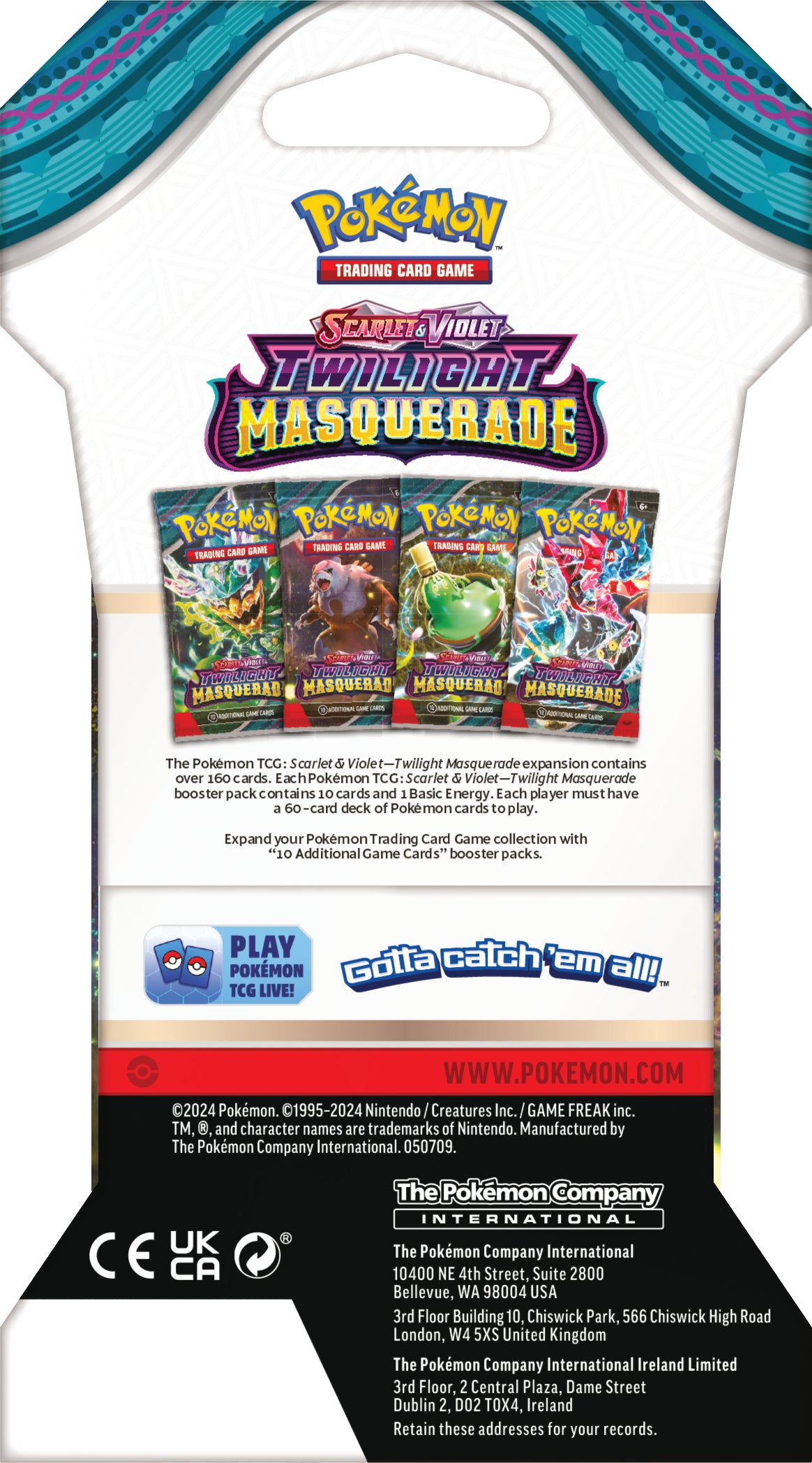 Pokemon Scarlet & Violet 6 Twilight Masquerade Booster pack