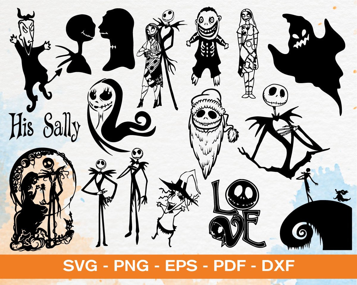 Download Nightmare Before Christmas SVG Bundle, Jack Skellington ...