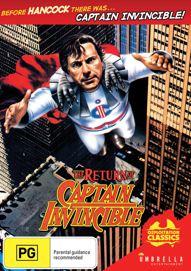 Return Of Captain Invincible The Ozploitation Classics Dvd 