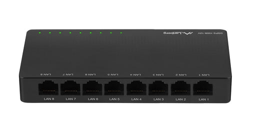 Lanberg DSP2-1008 Ethernet Switch 8port Gigabit 12V