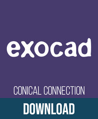 коническое соединение exocad