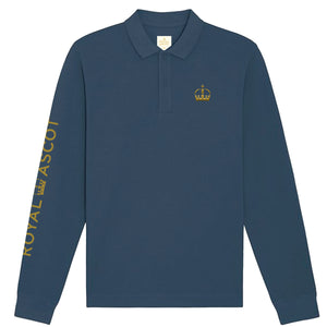 notre dame long sleeve polo