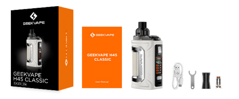 Geekvape H45 Classic (Aegis Hero 3) Kit de cápsulas 1400 mah 4 ml