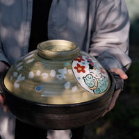 Yudachigama Hand-painted Lucky Cat Pot