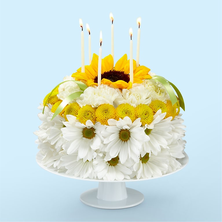 Birthday Smiles Floral Cake