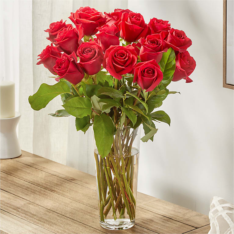 Long Stem Red Rose Bouquet